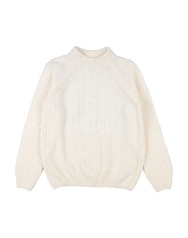 DONDUP Polo neck KIDS White 45% Viscose, 25% Merino Wool, 25% Polyamide, 5% Cashmere
