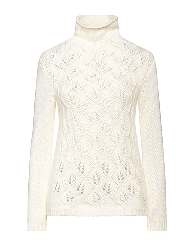 AGNONA Cashmere jumper Ivory 100% Cashmere, Metal