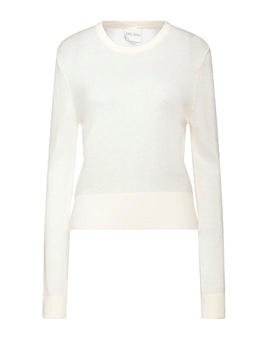 FORTE_FORTE Pullover Blanc cassé 66% Laine vierge, 28% Cachemire, 6% Élasthanne