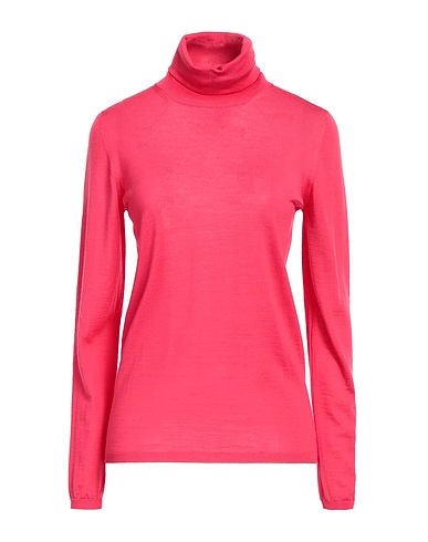 MAX MARA Polo neck Fuchsia 100% Virgin Wool