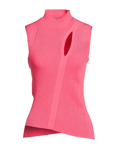 VERSACE Polo neck Coral 88% Viscose, 12% Polyester