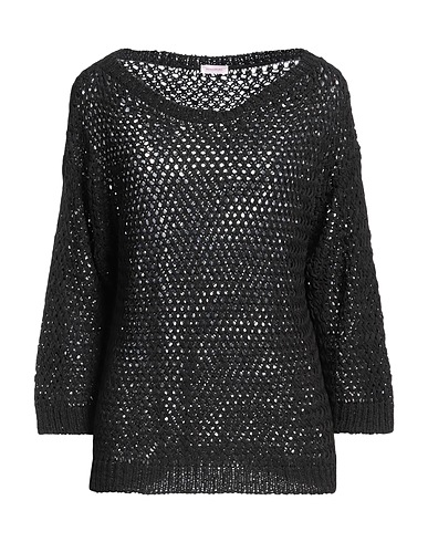 ROSSOPURO Sweater NERO 66% Cotton, 34% Polyamide