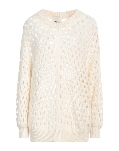 ISABEL MARANT Jumper Ivory 84% Baby alpaca wool, 8% Merino Wool, 8% Polyamide