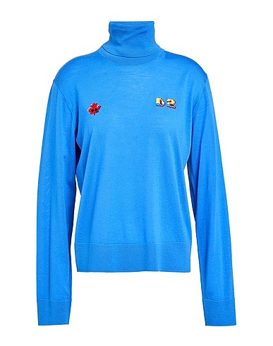 DSQUARED2 Polo neck Azure 100% Virgin Wool