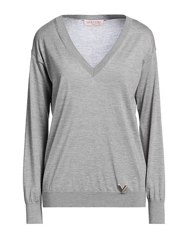 VALENTINO GARAVANI Cashmere jumper Light grey 70% Cashmere, 30% Silk