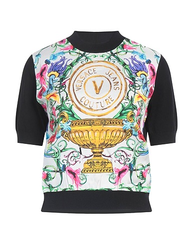 VERSACE JEANS COUTURE Jumper Black 100% Viscose, Polyester