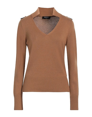 FABIANA FILIPPI Cashmere jumper Camel 100% Cashmere, Ecobrass