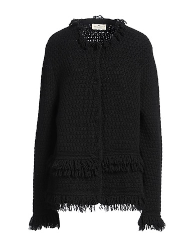 BRUNO MANETTI Cardigan Black 100% Cashmere