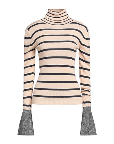 ALYSI Polo neck Beige 100% Wool
