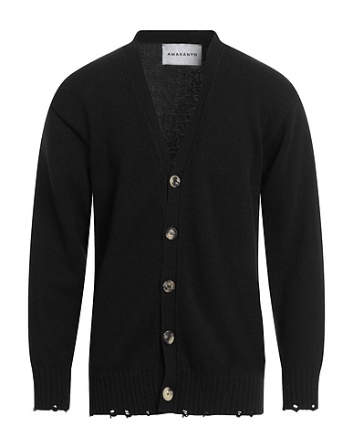 AMARANTO Cardigan Black 90% Wool, 10% Cashmere