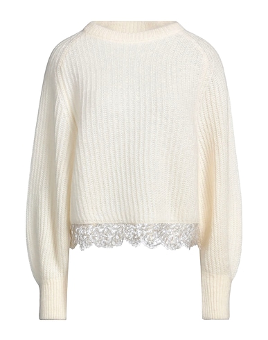 FABIANA FILIPPI Jumper Cream 35% Mohair wool, 35% Alpaca wool, 30% Polyamide, PES - Polyethersulfone, Viscose