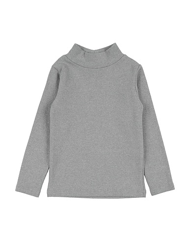 LE PETIT COCO Polo neck Grey 67% Cotton, 30% Polyamide, 3% Elastane