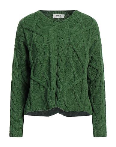 ALPHA STUDIO Jumper Green 45% Wool, 30% Alpaca wool, 25% Polyamide