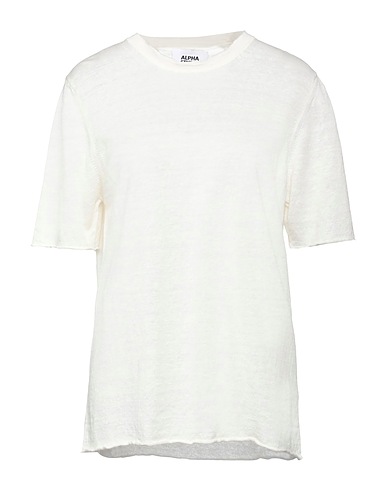 ALPHA STUDIO Jersey Hueso 75% Lino, 25% Algodón