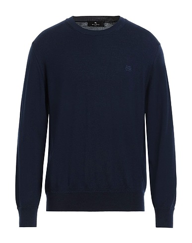 ETRO Pullover Marineblau 100% Wolle