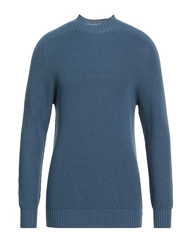 GRAN SASSO Turtleneck Slate blue 100% Virgin Wool