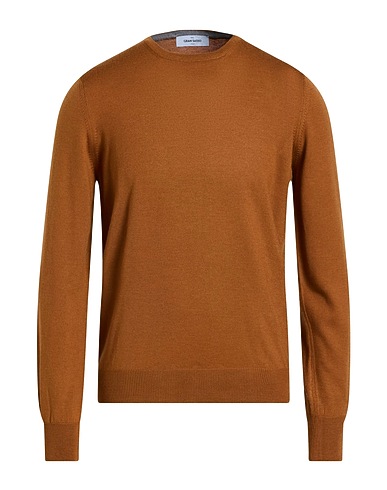 GRAN SASSO Pullover Cammello 100% Lana Vergine