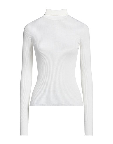 SPORTMAX Polo neck Ivory 100% Virgin Wool