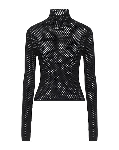OFF-WHITE™ Polo neck Black 70% Viscose, 30% Polyester