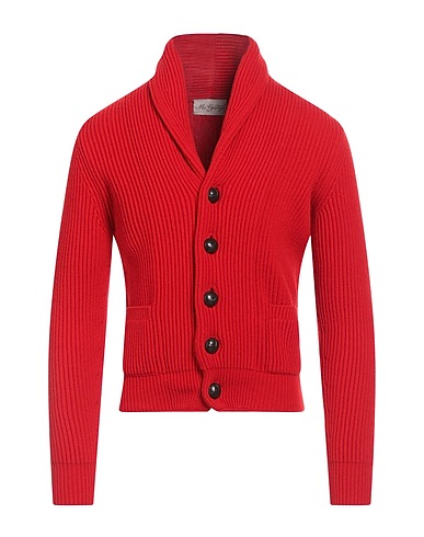 MC GEORGE Strickjacke Rot 90% Wolle, 10% Kaschmir
