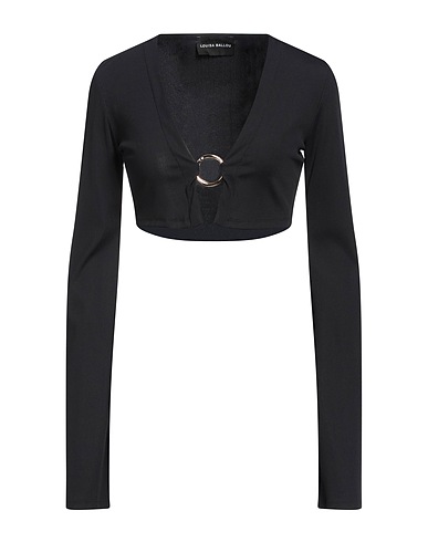 LOUISA BALLOU Top Black 88% Polyamide, 12% Elastane