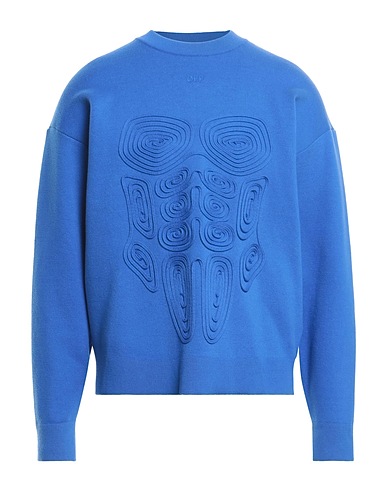 OFF-WHITE™ Jumper Blue 38% Viscose, 37% Cotton, 16% Polyester, 7% Polyamide, 2% Elastane