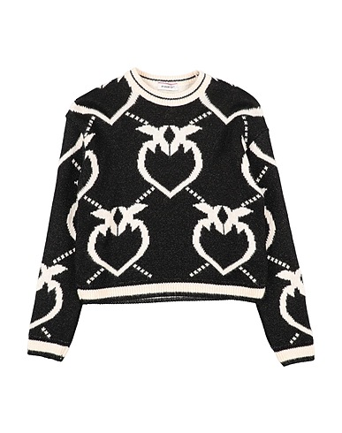 PINKO UP Jumper Black 40% Viscose, 33% Polyacrylic, 10% Nylon, 10% Metallic Polyester, 7% Wool