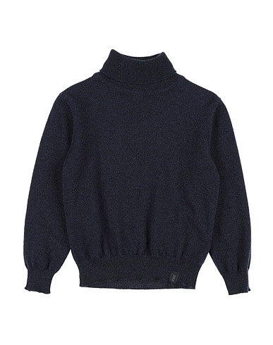 FAY Polo neck JUNIOR Midnight blue 90% Wool, 10% Cashmere