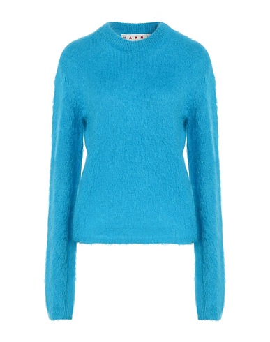 MARNI Pullover Bleu d'azur 67% Laine mohair, 28% Polyamide, 5% Laine