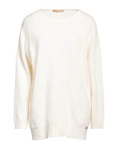 DISMERO Pullover Avorio 40% Lana Merino, 30% Viscosa, 20% Poliammide, 10% Cachemire