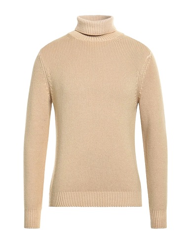 EYNESSE Polo neck Sand 75% Super 120s Wool, 15% Silk, 10% Cashmere