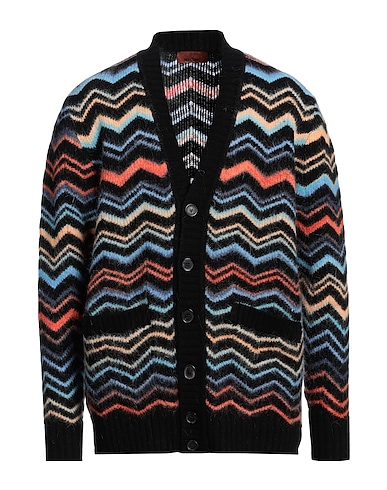 MISSONI Cardigan NERO 35% Wool, 27% Polyamide, 18% Viscose, 11% Alpaca wool, 9% Mohair wool