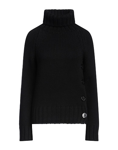 ASPESI Polo neck Black 100% Wool