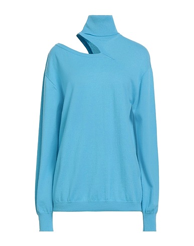 CIRCUS HOTEL Rollkragenpullover Hellblau 90% Schurwolle, 10% Kaschmir