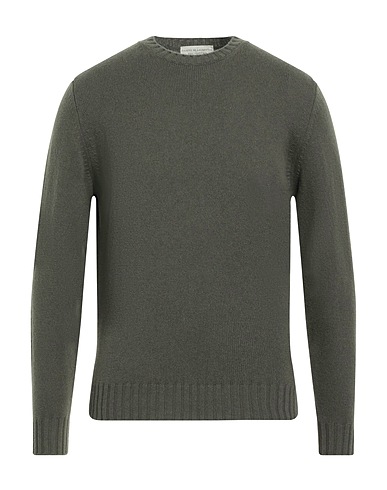 FILIPPO DE LAURENTIIS Jumper COLORS Military green 90% Super 120s Wool, 10% Cashmere