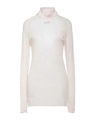 ROBERTO COLLINA Polo neck Ivory 100% Merino Wool