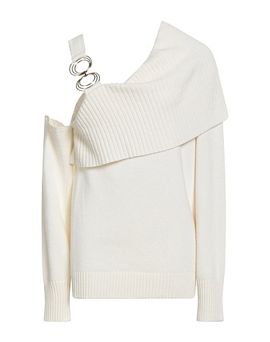SIMONA CORSELLINI Jumper Ivory 35% Polyamide, 30% Wool, 30% Viscose, 5% Cashmere