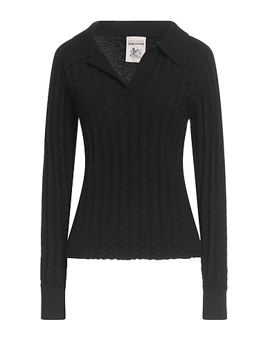 SEMICOUTURE Jumper Black 100% Virgin Wool
