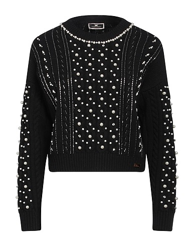 ELISABETTA FRANCHI Jumper Black 100% Wool
