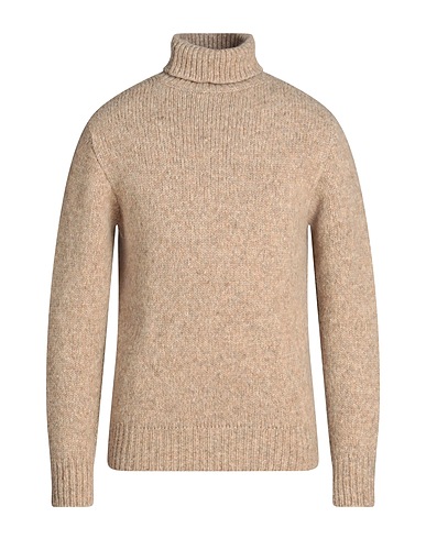 DOPPIAA Polo neck Beige 68% Alpaca wool, 22% Polyamide, 10% Wool