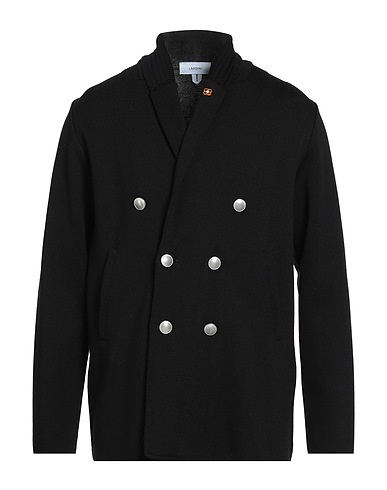 LARDINI Cardigan Black 100% Wool