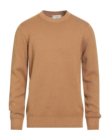 FILIPPO DE LAURENTIIS Jumper Camel 75% Super 120s Wool, 15% Silk, 10% Cashmere