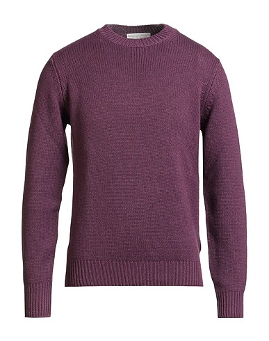 FILIPPO DE LAURENTIIS Pullover Prune 75% Super 120s Laine, 15% Soie, 10% Cachemire
