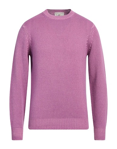 FILIPPO DE LAURENTIIS Jumper Mauve 75% Super 120s Wool, 15% Silk, 10% Cashmere