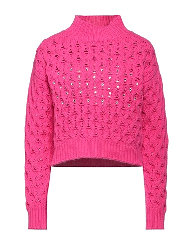 ELEONORA GOTTARDI Polo neck Fuchsia 90% Wool, 10% Cashmere