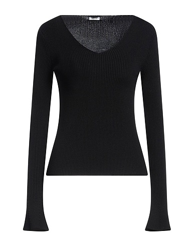 ASPESI Jumper Black 65% Viscose, 35% Polyamide