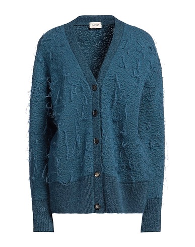 MRZ Cardigan Verde petrolio 57% Lana Vergine, 22% Lana mohair, 10% Cachemire, 9% Poliammide, 2% Lana