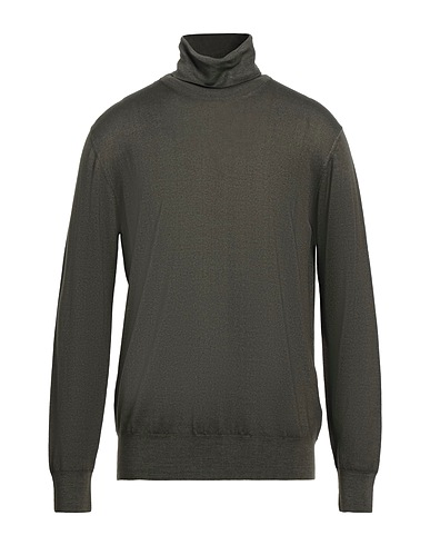 ALTEA Turtleneck Military green 100% Virgin Wool
