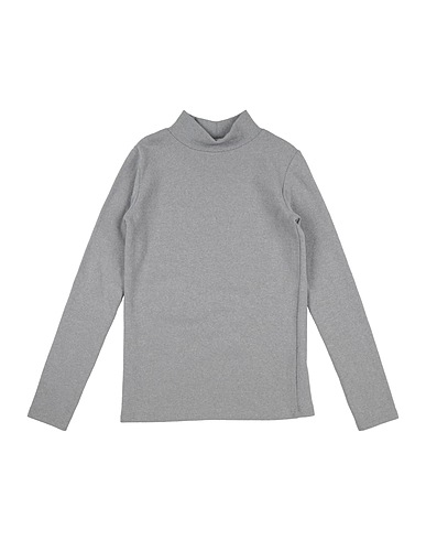 LE PETIT COCO Turtleneck Light grey 67% Cotton, 30% Polyamide, 3% Elastane
