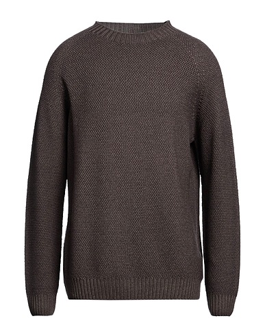 H953 Sweater Chocolate brown 100% Merino Wool